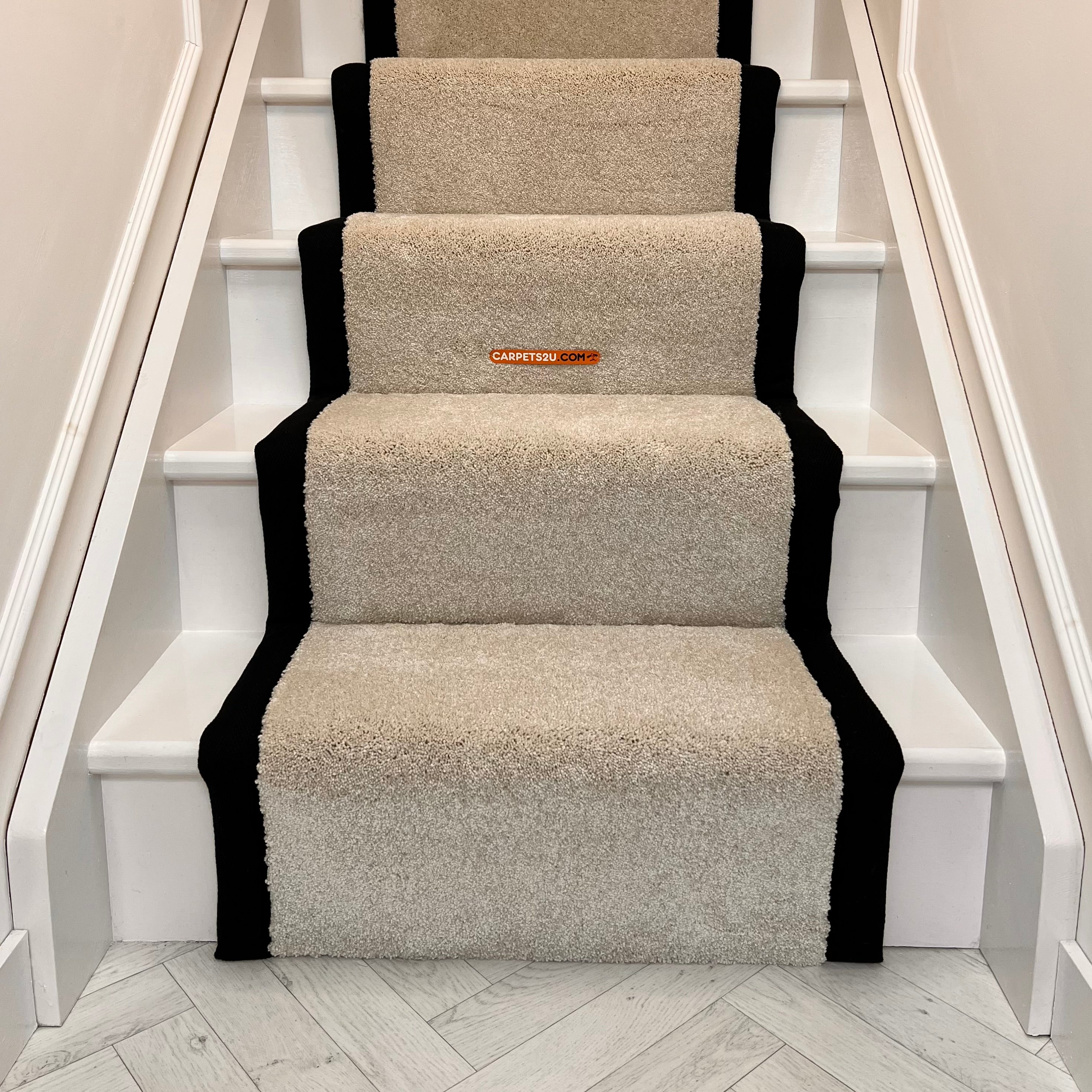 Orion 50z Invictus Carpet Stair Runner with black taped edge